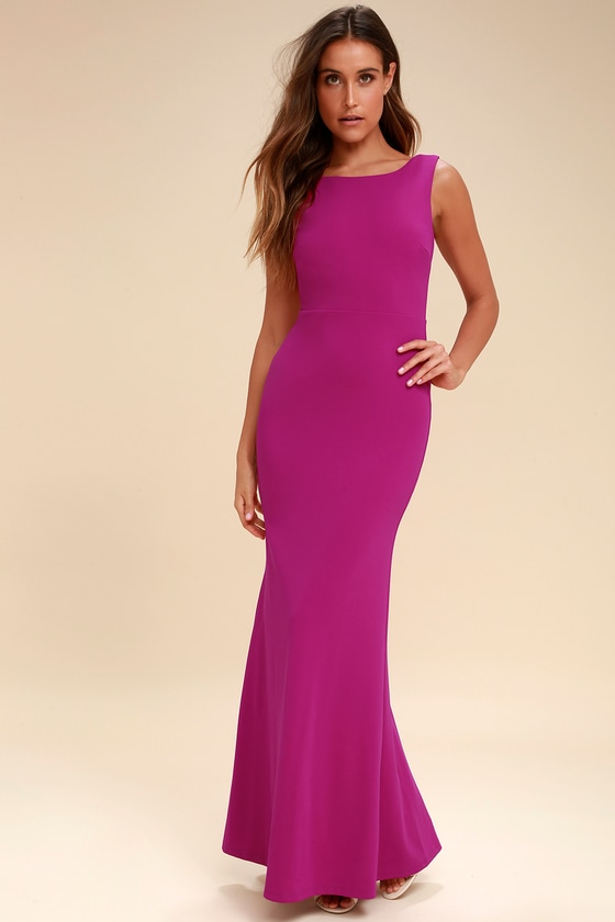 Magenta Maxi Dress
